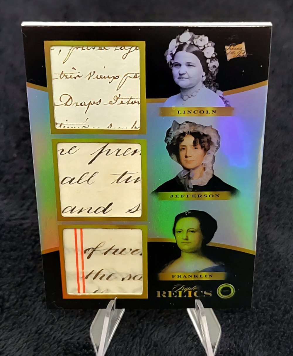 Authentic First Lady Lincoln, Franklin and Jefferson Handwriting Relics History